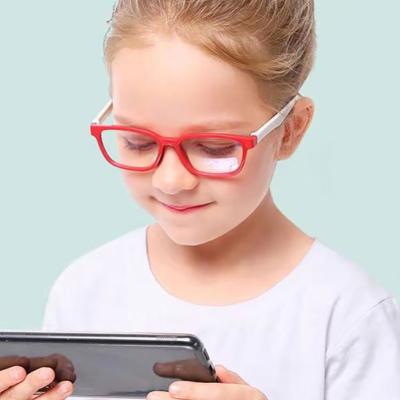 China MODE Frame Eyewear Computer Tr90 Optical Block Silicone Blocking Anti Blue Light Glasses For Kids for sale