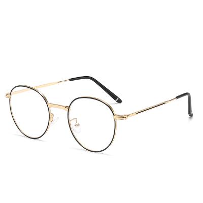 China Retro Light Blocking Optical Spectacle Glasses Frames Custom Logo Fashion Cheap Blue For Women Men Unisex Glasses for sale