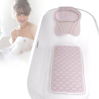 China Latest Popula Washable 3D Washable High Quality Mesh Bamboo Nonslip Bath Mat for sale