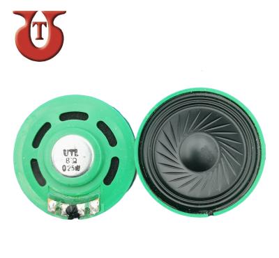 China Sound 40 x 6mm Inner Magnet 0.25W Sight 40mm Plastic Speaker Parts for sale