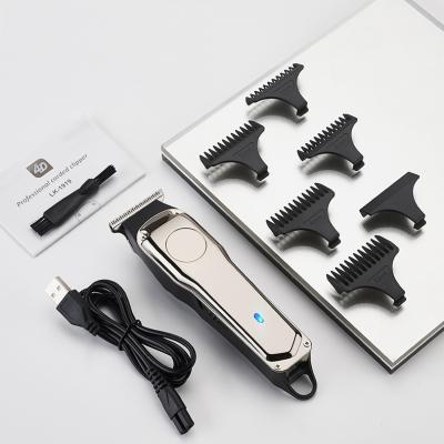 China Car Cutting Machine Hair Metal Body Rechargeable Battery Clipper Cordless Trimmer for sale