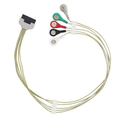 China Factory Custom Wholesale Medical Wiring Assembly Medical Grade 1 Point 5 Main Material Insulated Medical Grade ECG Flat Cable for sale