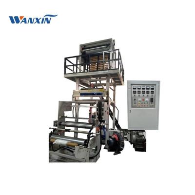 China New Design Film Carriage-Take Double Head Film Blowing Machine Set for sale