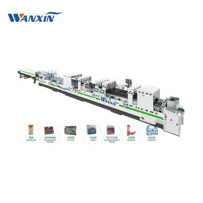 China HZH Food Cardboard Paper Box Folding And Gluing Machine High Speed for sale