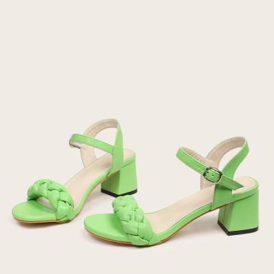 China Trend n fashion the summer of 2021 the new thick female leisure with sandals with a word in shoes for women's shoes for sale