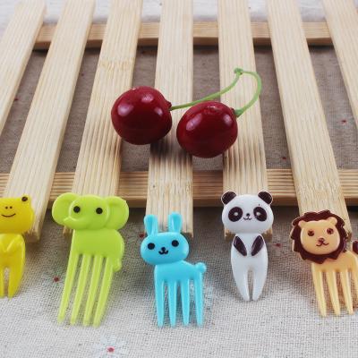 China Bento Decoration Box, Animal Food Picks and Forks Cute Disposable Baby Food Picks Fruit Picks for Kids (Pack of 10) for sale