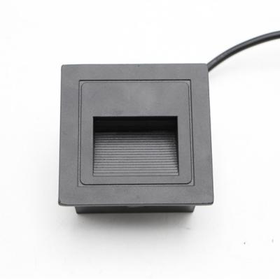 China Waterproof IP65 2W 90*90mm Tempered Glass Outdoor Wall Light Led Stair Step Light for sale