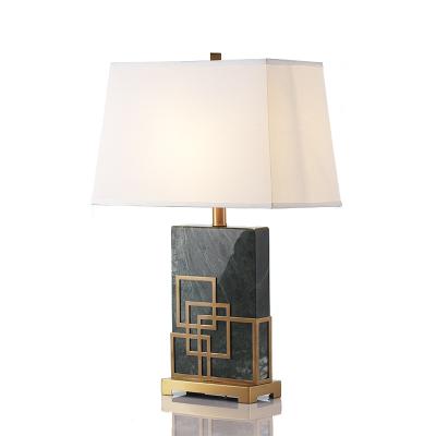 China Manufacturers Modern Chinese Lighting Italian Solid Natural Marble Bedroom Table Lamp Home Decor for sale