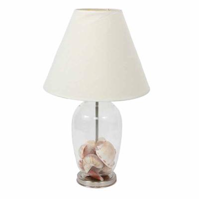 China Factory Price Modern Bangladesh Style Custom Marine Series Home Decor Clear Color Seashell Table Lamp for Wholesale for sale