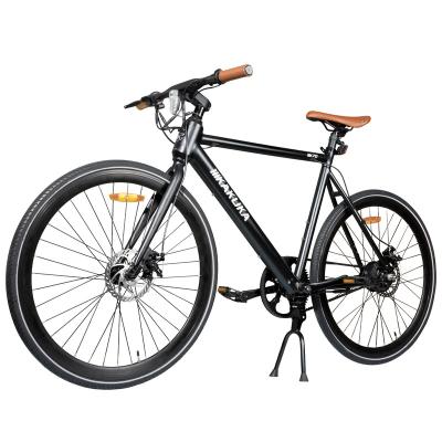 China Aluminum Alloy US free shipping electric street bike 36v 7.5Ah 700c ebike belt drive 250w electric city bicycle adult electric road bike for sale