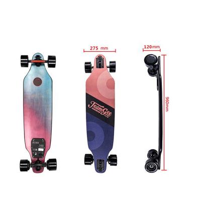 China Unisex [Shipment from Eu and USA] teamgee H9 electric long board dual wheel hub motor 760W boosted electric skateboard for sale