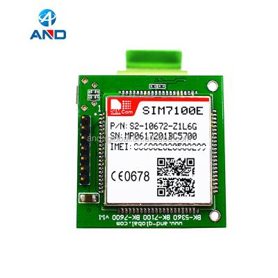 China SIM7100E MINI KIST with 4g and gps antenna, TTL mini SIM7100E interface breakout board, European LTE BK-SIM7100E for sale