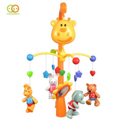 China 360 Â ° Rotating Hutch Toy Hanging Rattle Baby Mobiles Toy With Baby Hutch Holder Musical Rotating Bed Bell Toy With 18 Songs and 5 Removable Animals for sale