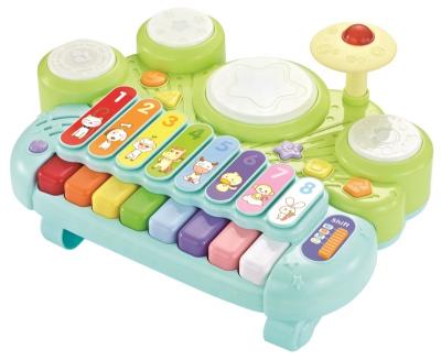 China Electronic Piano 5-in-1 Xylophone and Glockenspiel and Jazz Drum Kit Set and Hamster Musical Instrument Piano and Toy for Kids for sale