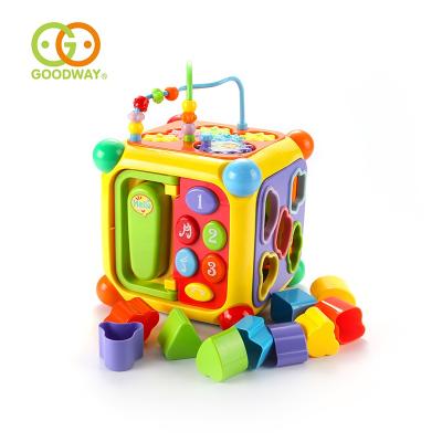 China Kids Educational Toy 6 Sides Multi Learning Cube Musical Activity Safe Eco-Friendly Material for sale