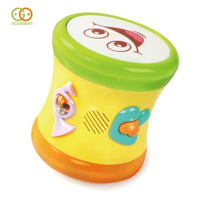 China 12 Songs + Battery Operated Musical Instrument Baby Cartoon Tapping Hand Drum Toy 16 Melodies for sale