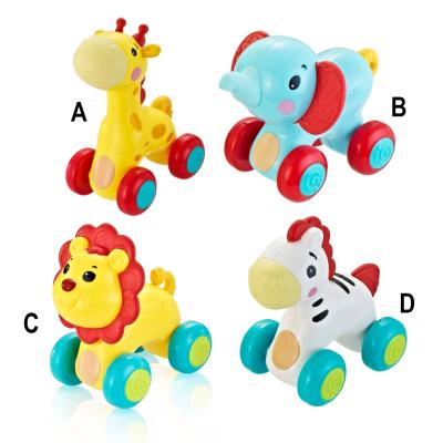 China Excise Handle; push and roll toy kids rattle plastic baby cute early learning animals crawling crawling toys for sale for sale