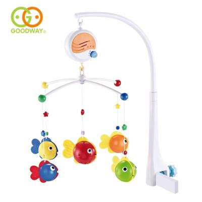 China 12 Songs Baby Bed Songs Hanger Portable Musical Bell Toy Plastic Baby Mobiles For Crib for sale