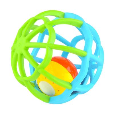 China Soft Newborn Rattle Safety Ball Musical Light Toy Non-Toxic Eco-Friendly Material Teether For Baby 0 6 Months for sale