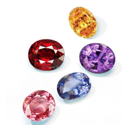 China Color play or Fu Shuanglin natural spinel Jedi red pink blue spinel of fire can customize fashionable and exquisite spinel jewelry for sale