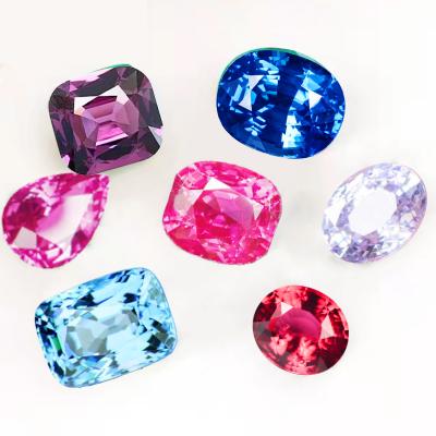 China Color Play Or Fire Cushion 0.53-1.38 Carat High Quality Red Rose Burma Natural Spinel for sale