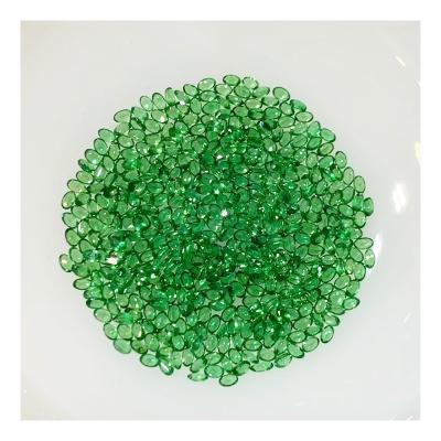 China Gem Tsavorite Garnet Jewelry Natural Loose Gemstone Small 1.5-2Mm Oval For Jewelry Customization for sale