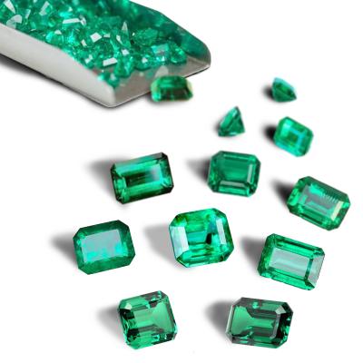 China China Luxury New Product Natural Emerald Green Loose Gemstones 1~15mm Heart Shaped Emerald for sale