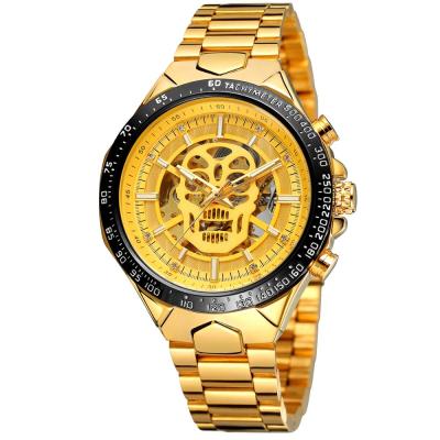 China China Forsining Power Reservation Branded Ghost Wristwatches Luminous Brand Men's Skull Skeleton Luxury Men Wrist Automatic Mechanical Watch for sale