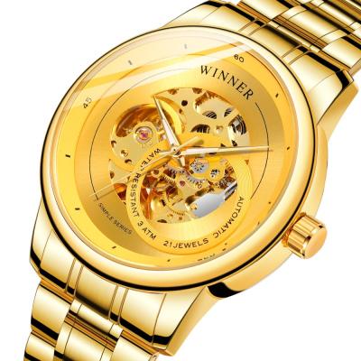 China Gold Classic Clock Dress Business Power Reserve T Winner Men's Custom Skeleton Orologio Uomo No Battery Automatic Brand Your Own Watches for sale