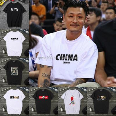 China Wholesale Men's Short Sleeve Causal Men's Printed T-Shirts Summer Low Price Anti-Shrink Fashionable Plus Size Tees Sports Wear for sale