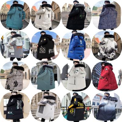 China Wholesale Plus Size Winter Men's Warm Down Jacket Parka Down Jacket Shell Feather Style Hooded Zipper Clothing Men's Parka for sale