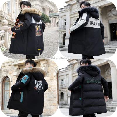 China Wholesale Plus Size Winter Men's Warm Jacket Parka Down Coats Winter Mens Fashion Zipper Hooded Coats Clothing for sale