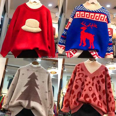 China Hot Selling Colorful Anti-Wrinkle Oversized Women's Pullover Sweaters Casual Sweater Knit Women's Sweaters for sale