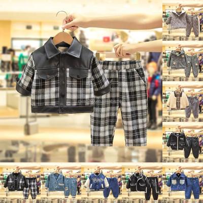 China China wholesale formal autumn and winter children's clothing set boys and casual children's clothing hoodie.+pants 2 pieces for sale