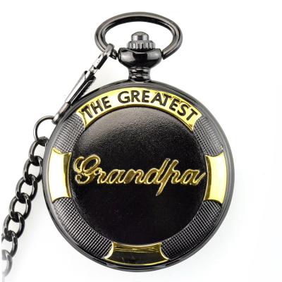 China Pocket Watch Fob For Men's Grandpa Pocket Watch Wind Medical Model Chain For Women Watches Engrave Spirit Railroad for sale