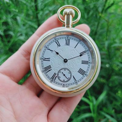 China Bronze Engraver Painting Necklace Luminous Nacklace Pocketwatchbuy Jade Pocket Watches Mechanical 2022 Watch Case Skleton Watch for sale