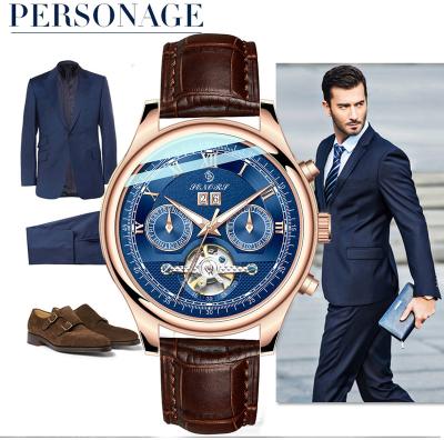 China Automatic Date Men Fashion Gear Casual Waterproof Luminous Men's Mechanical Wrist Watch for sale