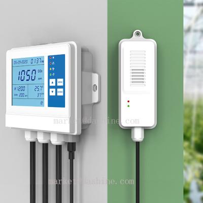 China 2021 ABS+PC Plastic New Product Wall Mounted CO2 Controller For CO2 Generator With Remote CO2 Probe Sensor for sale