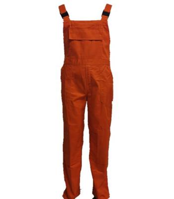 China Overall / Top Selling High Quality Mens Workwear Orange Bib Pants Anti - Shrink for sale