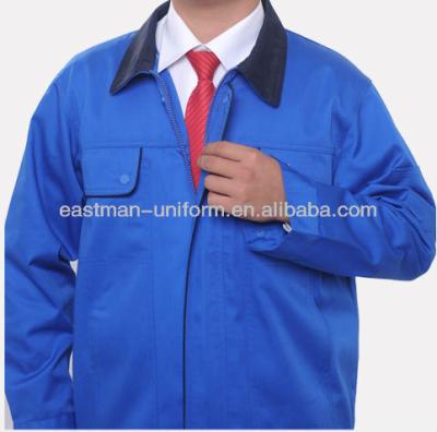 China Elastic hem cotton canvas jacket/blue men's canvas work jacket/black canvas workwear winter work jackets for sale