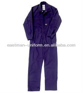 China Elastic band purple coveralls for women/purple working uniform winter purple coveralls/coveralls workwear cotton for sale