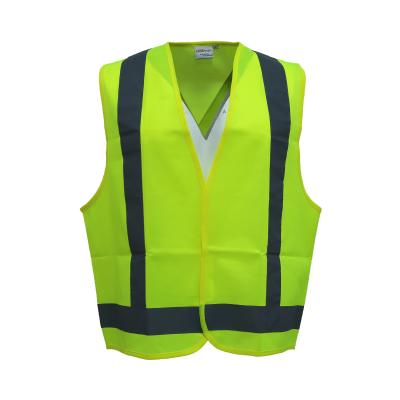 China Water Proof Fluorine Yellow Vest Safety Reflective Vest With Velcro ANSI Workwear for sale