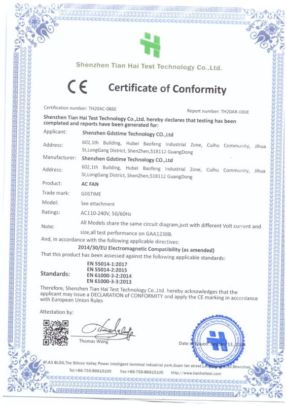 CE - Shenzhen Gdstime Technology Co., Ltd.