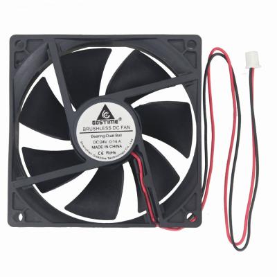 China Gdstime 9225 DC Ball Bearing Dual 24V 92mm 9cm Computer Case Gdstime 9225 Axial Air Circulation Fan 92x92x25mm Large for sale