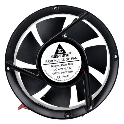 China Gdstime GDR1751 172x150x51mm 172mm DC48V Double Ball High Speed ​​Air Circulation Fan Computer Case Large for sale