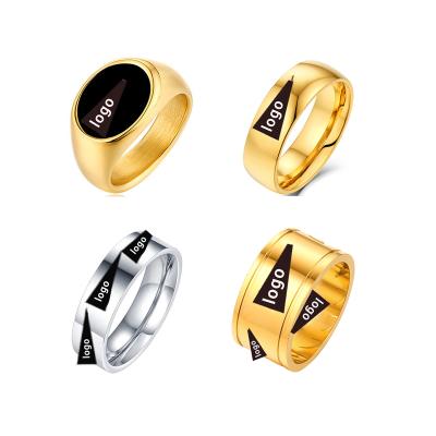 China One Pieces Nickel Free Dropship Ring Dropship Stocks Jewelry Stainless Steel Ticking Sport Current Available Up-to-Date Rings for sale