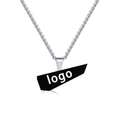 China New Korean Stainless Steel Pendant Necklace Titanium Stainless Steel Pendant Trendy Nickel Free Hook Pendant Jewelry for sale