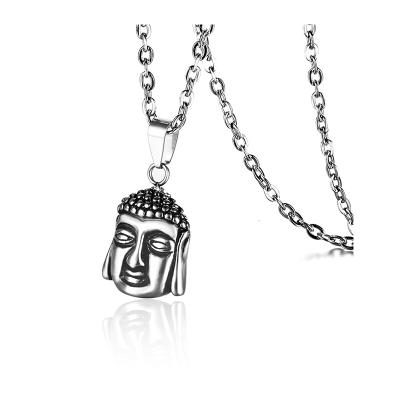 China Punk 2020 Pendent Stainless Steel Peaceful Senior Men's Religious Belief Buddha Jewelry Pendant for sale