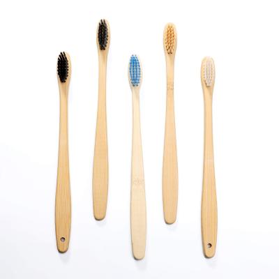 China Best price 100% eco-friendly organic bamboo toothbrush high quality disposable for sale