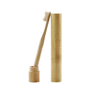 China For Home Use Ethink 100% Hot Selling Biodegradable Case Toothbrush Holder Eco-Friendly Bamboo Travel Kit With Laser Logo for sale